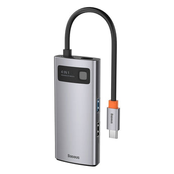 (Resigilat) Docking Station 4in1 Baseus Metal Gleam, USB-C PD, HDMI, 1x USB3.0, 1x USB2.0