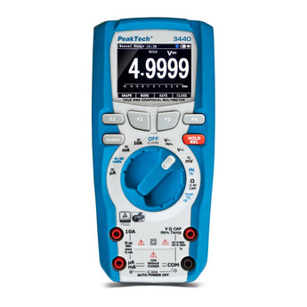 Multimetru grafic PeakTech 3440, True RMS, Bluetooth, certificat calibrare
