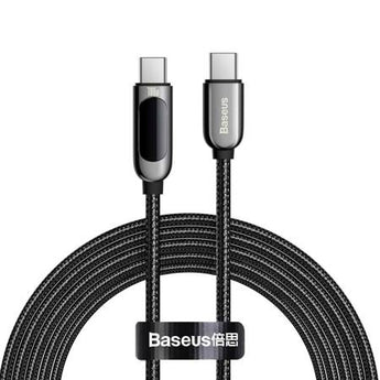 Cablu USB-C la USB-C cu display Baseus, 100W, 1m