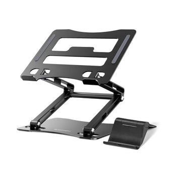 Suport din aluminiu Wozinsky WRS-CPY75DSB pentru laptop, cu suport telefon inclus, negru