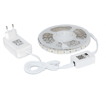 Kit Banda LED Smart WiFi Multicolora Woox R5093, 5 metri, Smart Life APP