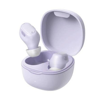 Set carcasa si casti wireless Baseus Encok WM01, Lila