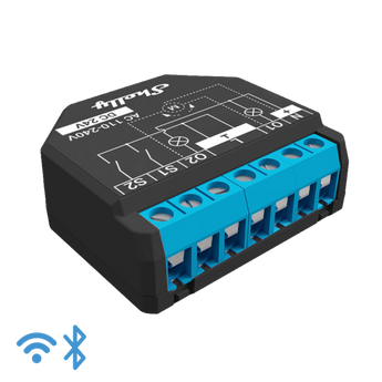 Releu inteligent WiFi Shelly Plus 2PM, 2 circuite cu monitorizare energie