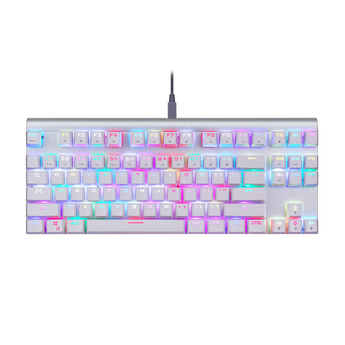 Tastatura pentru gaming Motospeed CK101, Alb