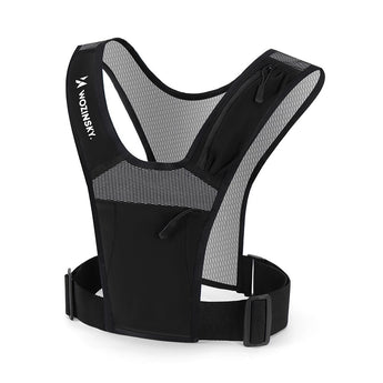 Vesta reflectorizanta pentru alergare Wozinsky WKDB1, Negru
