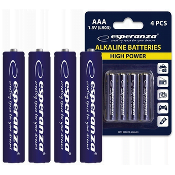 Set 4 baterii Alkaline Esperanza AAA