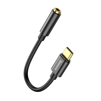 (Resigilat) Adaptor audio USB-C la 3.5mm, Baseus L54, Negru