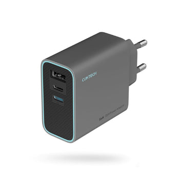 Incarcator de perete Cuktech CUKAD653EUGR 65W GaN 2xUSB-C 1xUSB-A, negru