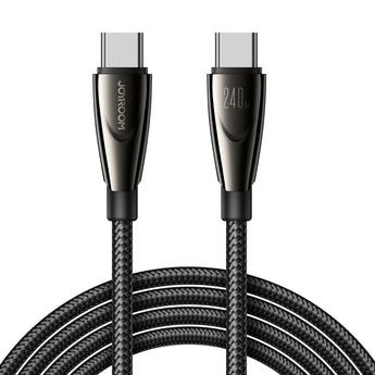Cablu USB-C la USB-C Joyroom Pioneer SA31-CC5, 240W, 480 Mbps, 1.2m, Negru