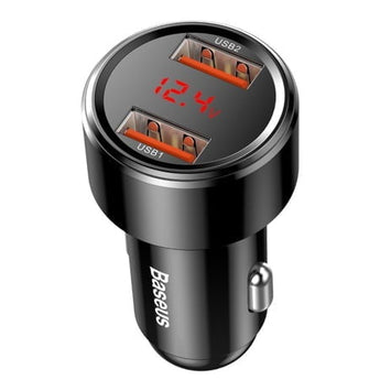 (Resigilat) Incarcator auto port dual Baseus Magic, QC 3.0, 45W