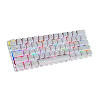 Tastatura pentru gaming Motospeed CK62, Alb