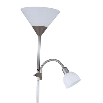 Lampa de podea Platinet PFLF066, E27 si E14, 180cm, GRI