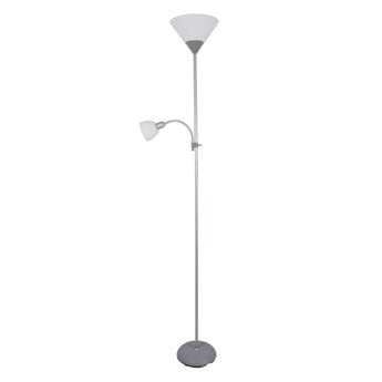 Lampa de podea Platinet PFLF066, E27 si E14, 180cm, GRI