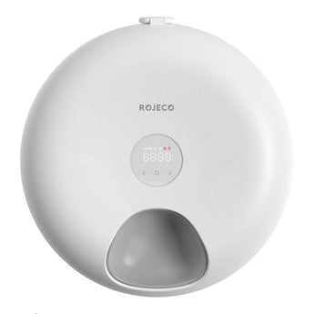 Dispenser hrană Rojeco cu 6 recipiente pentru animale de companie 3600mAh