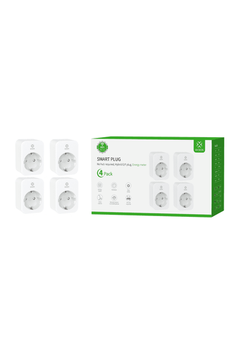 Priza smart WiFi Woox R6118, monitorizare energie, Tuya - pachet 4 buc