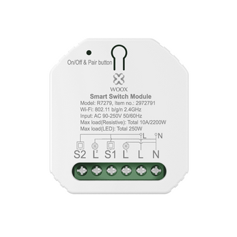 Releu smart dual WIFI Woox R7279, 10A