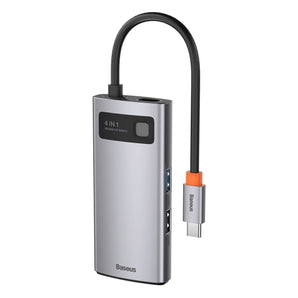 (Resigilat) Docking Station 4in1 Baseus Metal Gleam, USB-C PD, HDMI, 1x USB3.0, 1x USB2.0