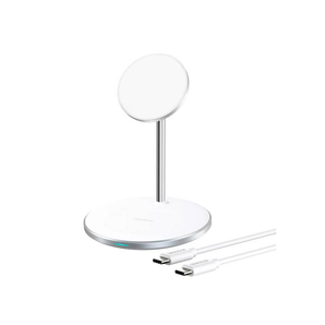 Incarcator wireless magnetic 2in1 Choetech T581-F, Alb