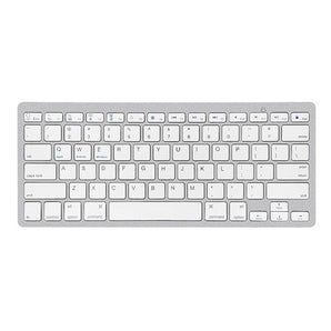 Tastatura Bluetooth BK3001 compatibila iOS/Android/Windows, 78 taste, alb