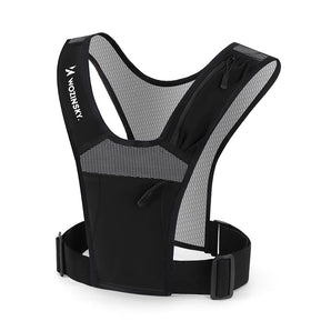 Vesta reflectorizanta pentru alergare Wozinsky WKDB1, Negru