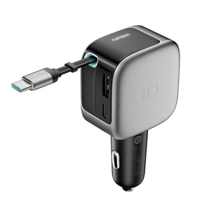 Incarcator auto Cuktech CC903P 100W cu cablu retractabil USB-C 70cm