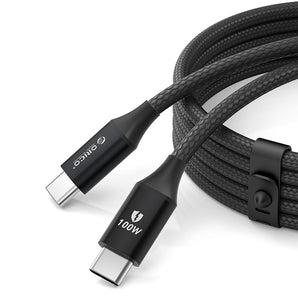 Cablu USB-C la USB-C Orico CDX 100W PD, 1m, negru