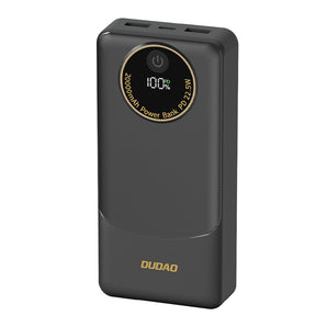 Baterie externa Dudao K12 Pro, 22.5W PD 20000mAh USB-A/USB-C, Negru