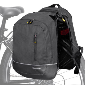 Rucsac dublu pentru bicicleta Wozinsky WBB30BK, 2 in 1, 30l