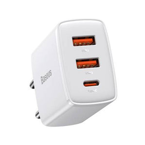 Incarcator Baseus QC3.0, 2 x USB-A, 1 x USB-C, 30W
