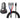 Incarcator auto dual 4.8A si Cablu de incarcare 3 in 1, Baseus Car Charger Suit