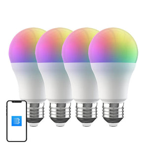 Bec inteligent BLU LED RGB Broadlink LB4E27 (pachet de 4)