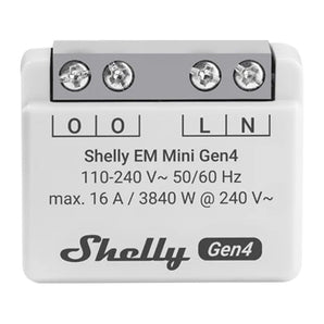 Contor de energie Shelly EM Mini Gen4 WiFi/Zigbee/Matter