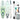 Placă de paddleboard FunWater SUP SUPFW05D Tiki 3,2m (verde)