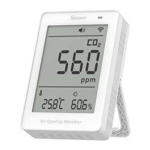 Monitor a calitatii aerului Sonoff CO2 SAWF-08P WiFi LCD