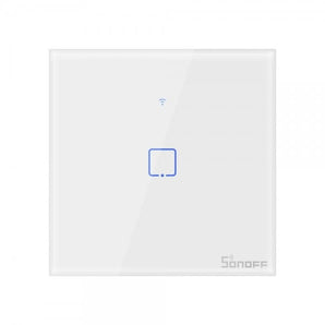 (Resigilat) Intrerupator simplu cu touch Sonoff TX-T0EU1C, Wi-Fi, Alb