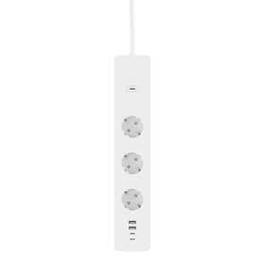 Prelungitor smart WiFi Woox R6132, 3 Prize, 16A, 2x USB-C, 2x USB-A