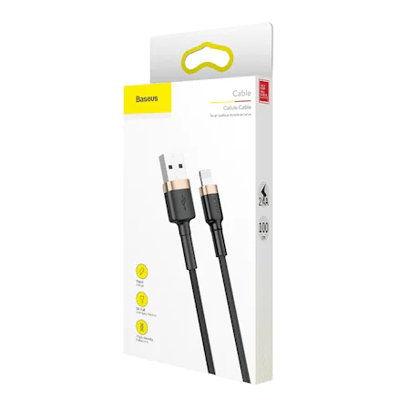 Cablu USB-A la iP BASEUS Cafule Durable Nylon